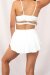 Lunalae Pantalones Cortos Tiro Alto Free Flow Blanco M