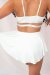 Lunalae Pantalones Cortos Tiro Alto Free Flow Blanco XL