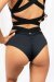 Lunalae Pantalones Cortos Tiro Bajo Tara Negro XS