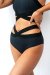 Lunalae Pantalones Cortos Tiro Bajo Tara Negro S