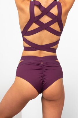 Lunalae Pantalones Cortos Tiro Bajo Tara Morado XS