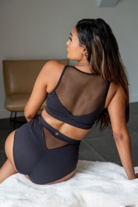Lunalae Malla Top Addison Negro M