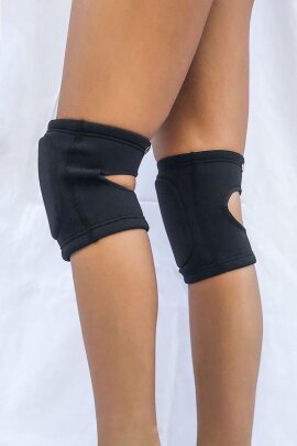 Lunalae Protectores de Rodillas Básicos Negro S