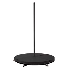 PoleSports Colchoneta de Pole Dance con Asa de Transporte Ø 160 cm Negro