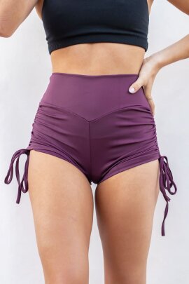 Lunalae Pantalones Cortos Tiro Alto Cordón...