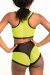 Polerina Top Negro & Amarillo XS