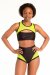 Polerina Top Negro & Amarillo M