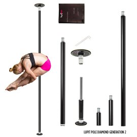 Lupit Pole Diamond G2 45 mm Recubierto en Polvo Negro...