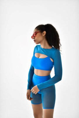 Oksawear Top Sunday Azul Brillante L
