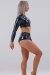 Juicee Peach Top Shilioh Vinilo Negro Leopardo XL