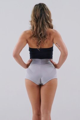 Juicee Peach Pantalones Cortos Reversible Plata Gris M