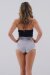 Juicee Peach Pantalones Cortos Reversible Plata Gris L