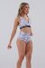 Juicee Peach Pantalones Cortos Tiro Alto Brazils Gris Camo