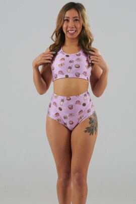 Juicee Peach Pantalones Cortos Tiro Alto Brazils Just Desserts XS
