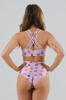 Juicee Peach Pantalones Cortos Tiro Alto Brazils Just Desserts XL