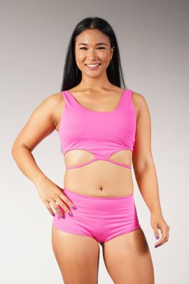 Off the Pole Top Halo Fucsia XS