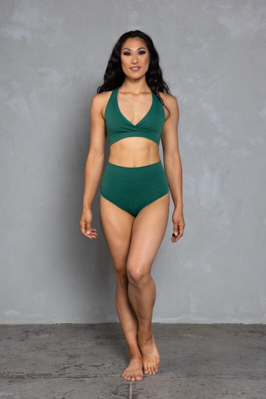 AMBR Designs Top Corto de Cuello Halter Envy L