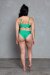 AMBR Designs Super Tiro Alto Pantalones Cortos Jade XS