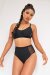 Lunalae Pantalones Cortos Tiro Alto Bellani Negro S