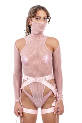 Naughty Thoughts XXX Body Transparente Rosa