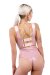 Naughty Thoughts Pantalones Cortos Sinner Vinilo Pantalones Cortos Tiro Alto Rosa XL