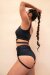 Lunalae Pantalones Cortos Tiro Alto Kehlani Negro XL