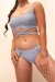 Lunalae Pantalones Cortos Tiro Bajo Kehlani Gris M