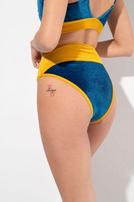 RAD Pantalones Cortos Lapis Lazuli Terciopelo Azul XL