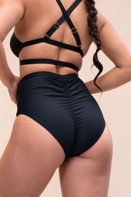 Lunalae Pantalones Cortos Tiro Alto Jemma Negro S