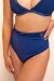 Lunalae Pantalones Cortos Tiro Alto Daisy Azul Marino XL