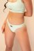 Lunalae Pantalones Cortos Tiro Bajo Venus Verde Claro L