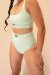Lunalae Pantalones Cortos Tiro Alto Venus Verde Claro XS