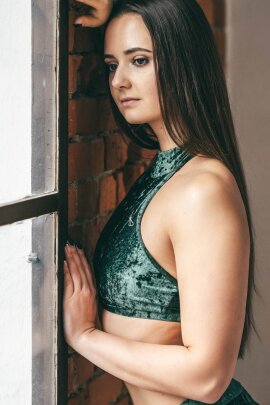 Dragonfly Top Lisette Terciopelo Esmeralda S