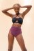 Lunalae Pantalones Cortos Tiro Alto Jasmine Morado S