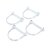 X-Pole A-Frame Pin Clips 4 Piezas Grandes