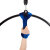 Paquete de poleas redondas de PoleSports para colgar aros aéreos de terciopelo Azul