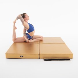 Colchoneta de Pole Dance Lupit Pole PREMIUM Multiuso Cuadrado 150 cm Dorado