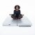 Colchoneta de Pole Dance Lupit Pole PREMIUM Multiuso Cuadrado 150 cm Plata