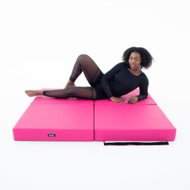 Colchoneta de Pole Dance Lupit Pole PREMIUM Multiuso Cuadrado 150 cm Rosa