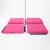 Colchoneta de Pole Dance Lupit Pole PREMIUM Multiuso Cuadrado 150 cm Rosa