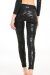 Paradise Chick Leggings Superhero Sticky V-String Zebra Negro XS