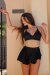 REV ACTIV Top Triángulo Negro XS/S