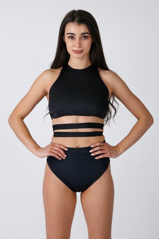 REV ACTIV Top Second Skin Negro Brillante S