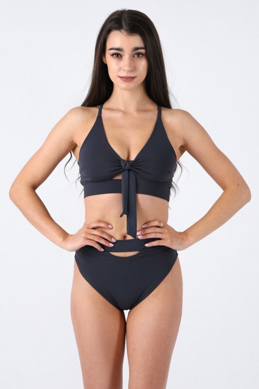 REV ACTIV Top Moon Gris Oscuro Con Lazo M
