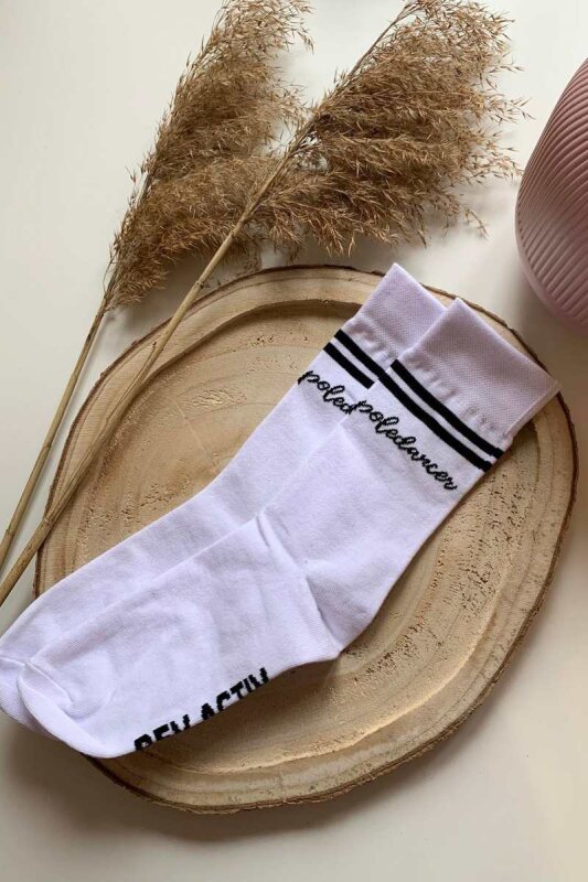 REV ACTIV Calcetines Poledancer Blanco Negro