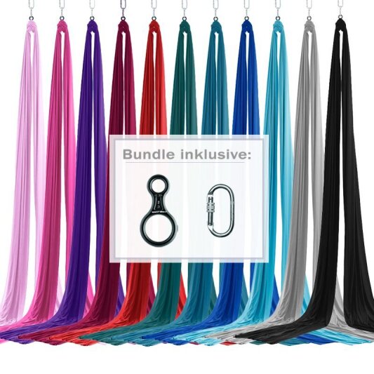 PoleSports Tela Aérea incl. Figura 8 y Mosquetón