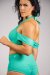 Off the Pole Top Esmeralda Aqua Verde XS