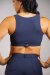 Off the Pole Top Cruzado Denim Azul XL