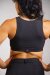 Off the Pole Top Cruzado Denim Negro XS