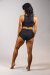 Off the Pole Top Cruzado Denim Negro XS